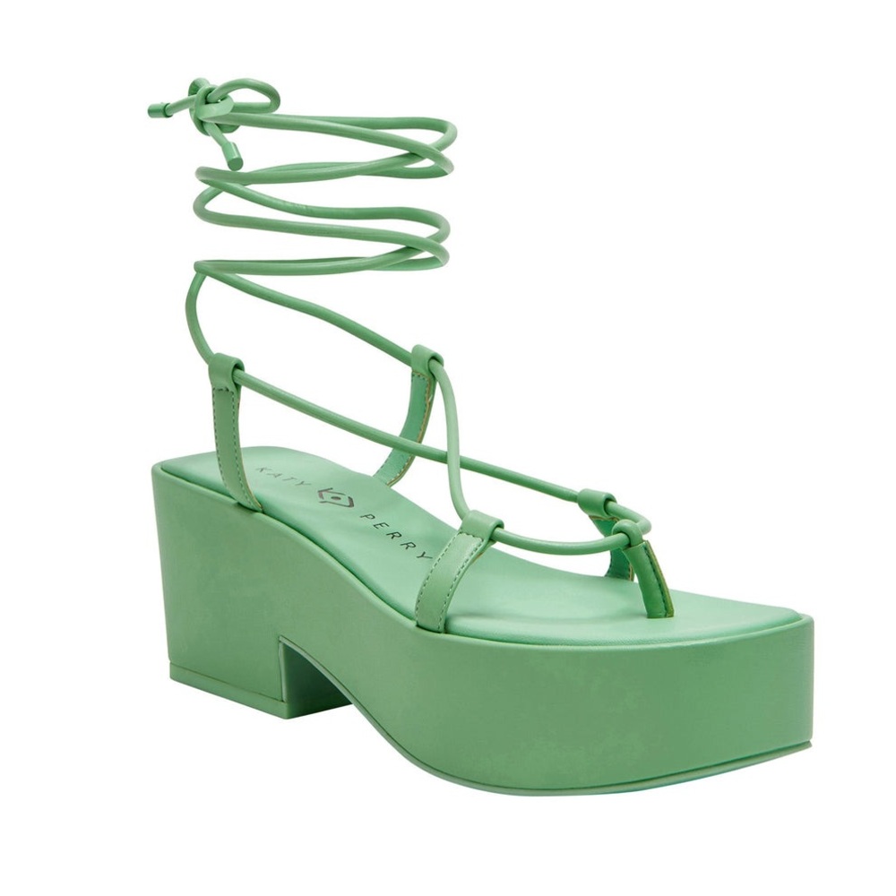 new in box katy perry lace up platform sandals